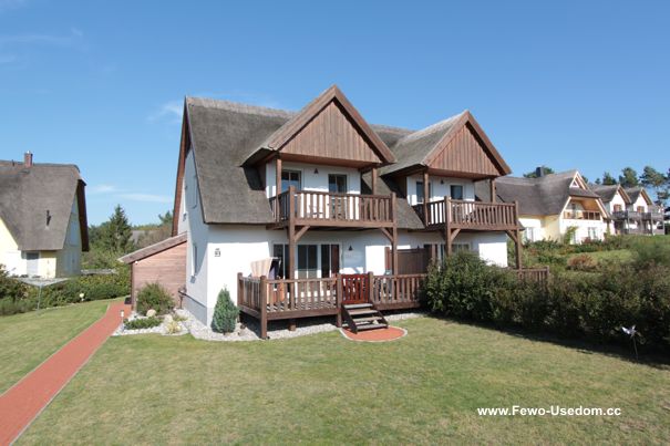 Ferienhaus Reetdach in Loddin mit Achterwasserblick