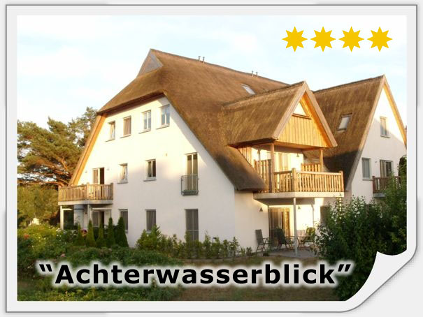 Ferienwohnungen Herrmann Loddin, 2 bis 5 Zimmer Ferienwohnung im Reetdachhaus mit Achterwasserblick und Waschmaschine, www.Fewo-Usedom.cc