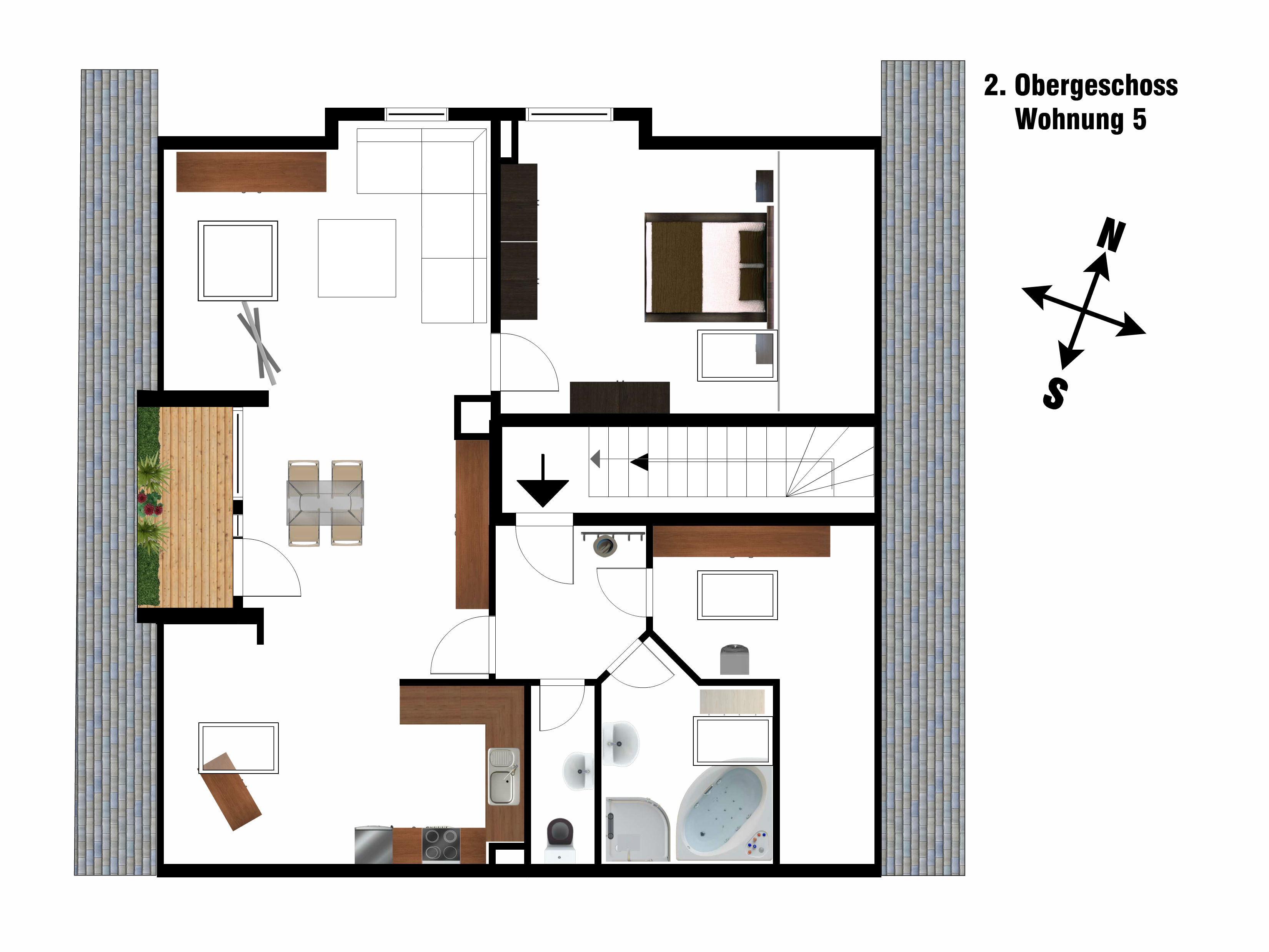 4-Sterne-Ferienwohnung mit grosszügigem Grundriss am Ortsrand von Oberstaufen gelegen